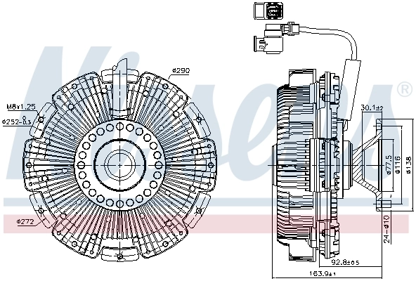 Вискозная муфта DAF 2046260 цена, от 685.57 USD