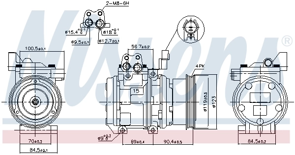 Насос кондиционера Nissens 89299