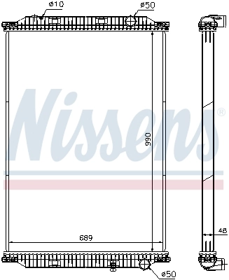 Радиатор 637850 Nissens