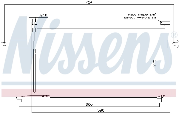Радиатор охлаждения кондиционера Nissens 94498