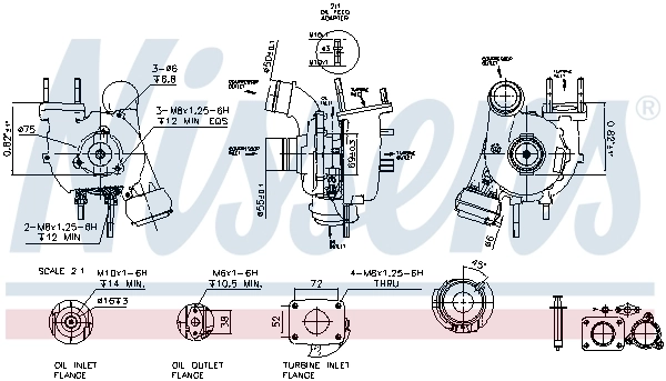 Turbina para Volkswagen LT 28-35 II 2DB, 2DE, 2DK