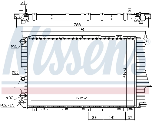 Радиатор 60460 Nissens