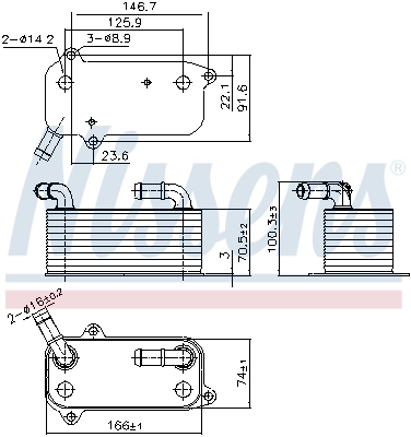 Радиатор АКПП Nissens 91389