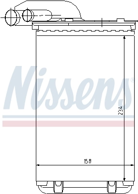 Радиатор отопителя Nissens 73252