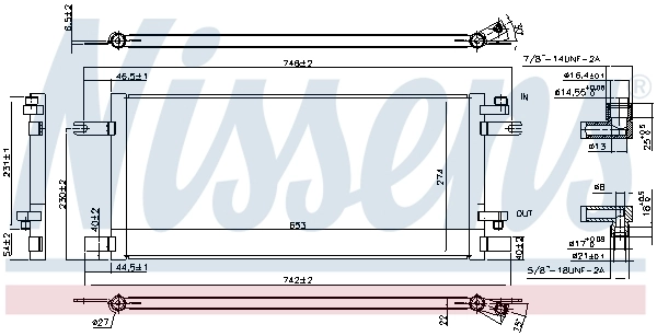 Радиатор охлаждения кондиционера Nissens 940376