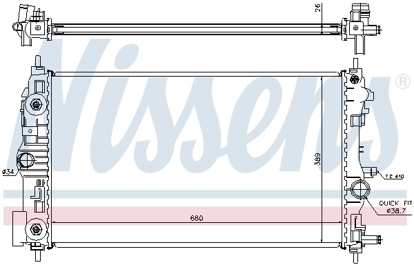 Радиатор 630724 Nissens