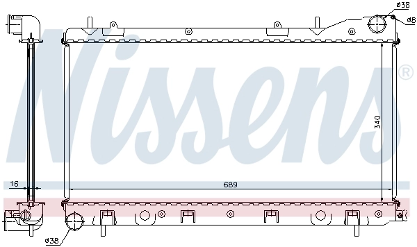 Радиатор 67706 Nissens