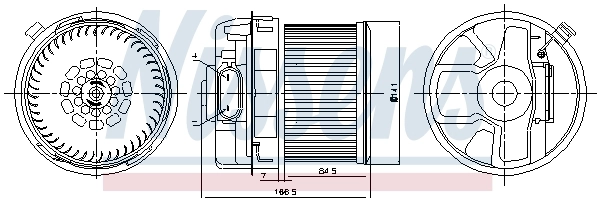 Моторчик печки Nissens 87260