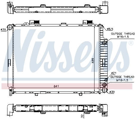Радиатор 62691A Nissens
