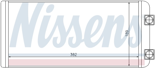 Радиатор отопителя Nissens 73643