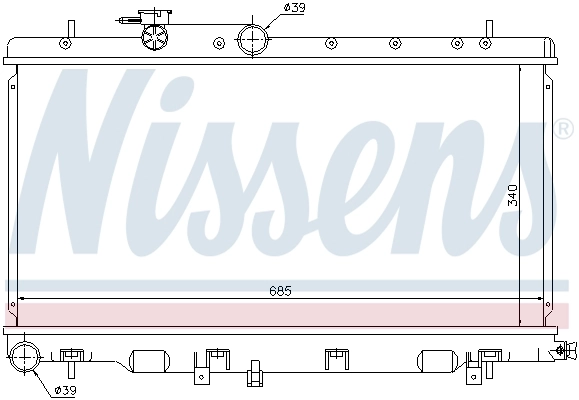 Радиатор 67709 Nissens