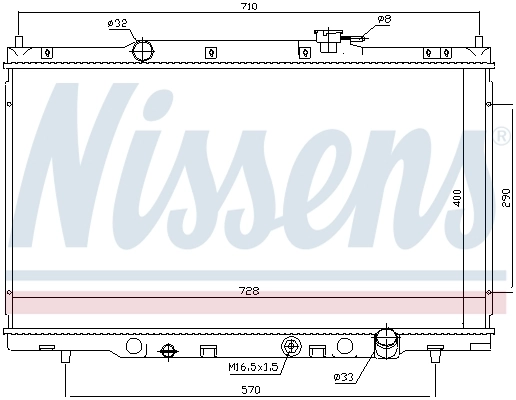 Радиатор 68103 Nissens