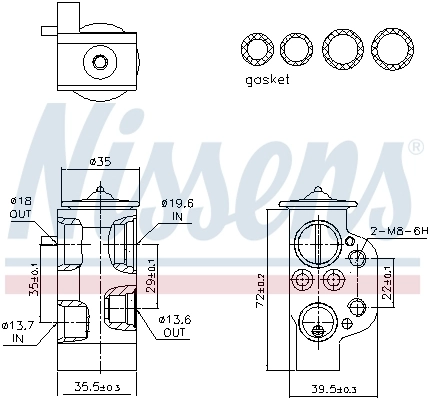 Клапан TRV кондиционера 8T0820679A BW
