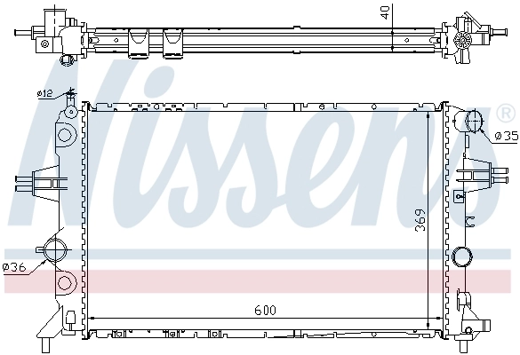Радиатор 63249A Nissens