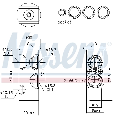 Клапан TRV, кондиционера Nissens 999353
