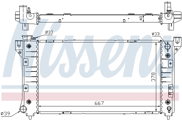 Радиатор охлаждения Nissens 60999A