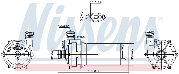 Дополнительная электро помпа Nissens 831062