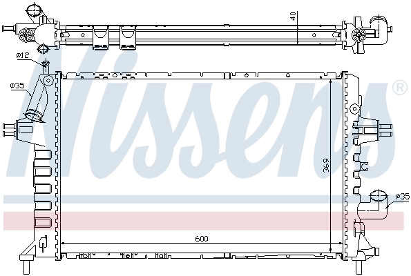 Радиатор 63021A Nissens