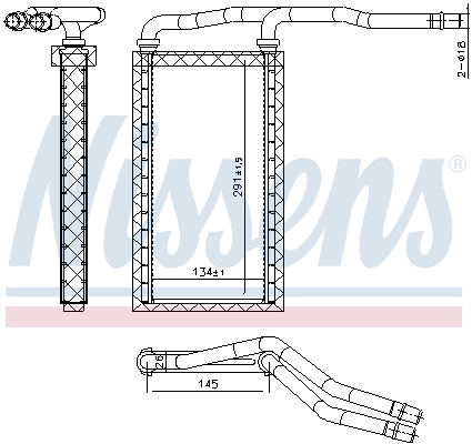 Радиатор печки (отопителя) Scania 2301598 цена, от 67.16 USD