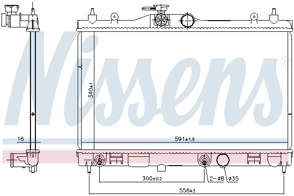 Радиатор 68795 Nissens