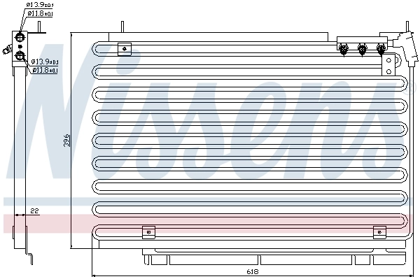 Конденсатор кондиционера Nissens 94576 цена, от 74.18 USD