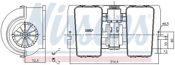 Вентилятор печки 1829385 DAF