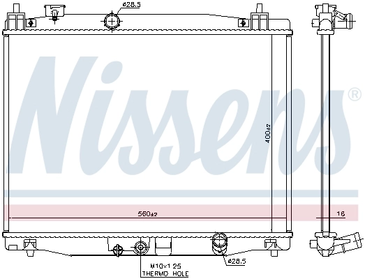 Радиатор 606183 Nissens