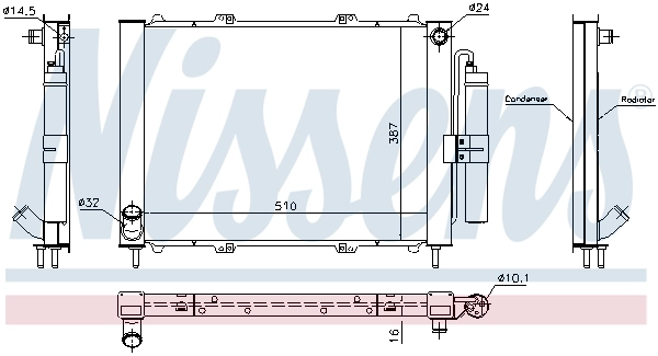 Конденсатор кондиционера Kraft 1555206 цена, от 169.76 USD
