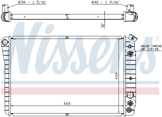 Радиатор 67600 Nissens