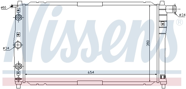 Радиатор 616591 Nissens