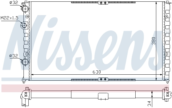 Радиатор 65290 Nissens