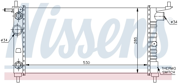 Радиатор 63284 Nissens