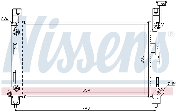 Радиатор 60992 Nissens