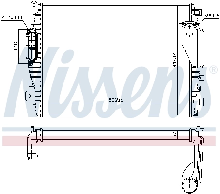 Radiador de intercooler Jaguar S-type CCX