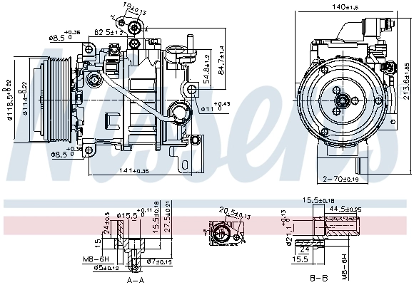 Насос кондиционера Nissens 890880