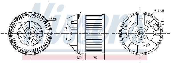 87245 Nissens Электромотор печки