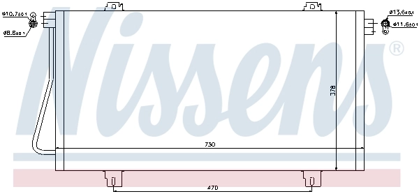 Радиатор охлаждения кондиционера Nissens 94989