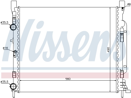 Радиатор 637623 Nissens