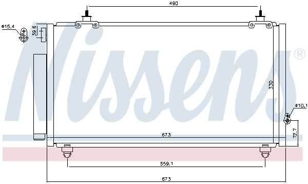 Радиатор кондиционера 940710 Nissens