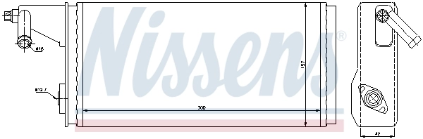 Радиатор отопителя Nissens 71808