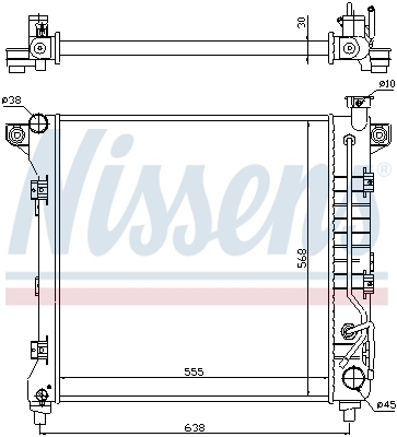 Купить 52028775AH Chrysler Радиатор водяной
