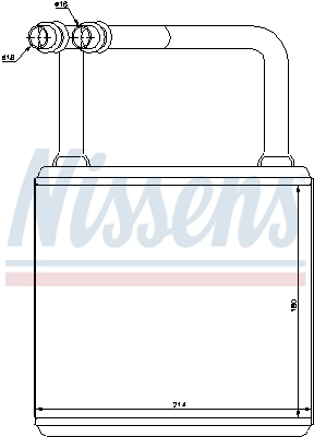72029 Nissens Радиатор отопителя салона