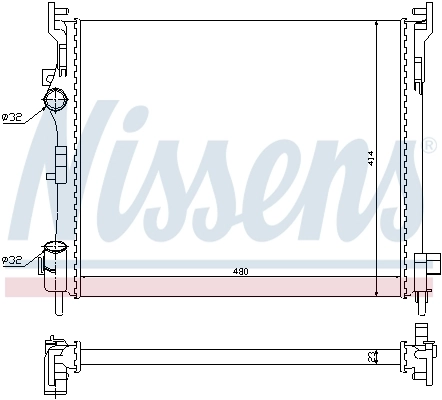 Радиатор 67246 Nissens