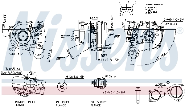 Turbina para Volkswagen Touareg II 7P5, 7P6