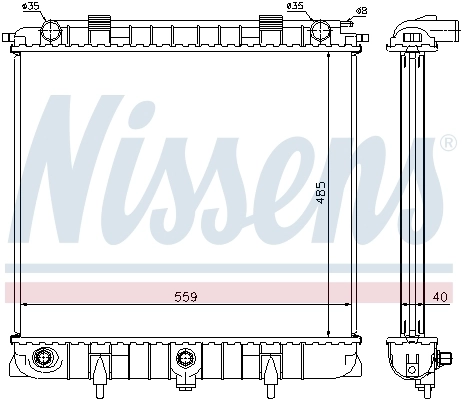 Радиатор 64309 Nissens