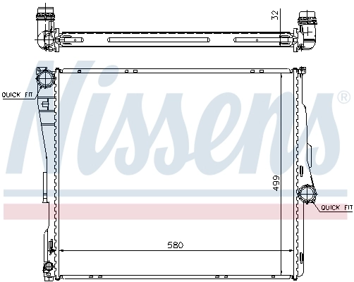 Радиатор охлаждения Nissens 60803A