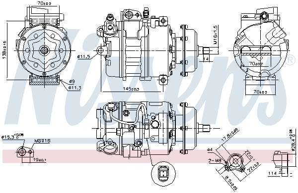 890635 Nissens Компрессор хладагента
