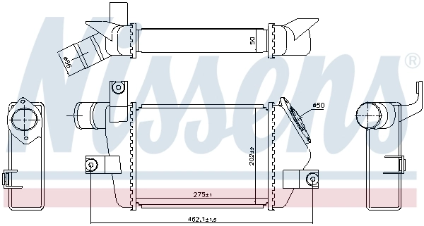 Radiador de intercooler Mitsubishi Pajero KH