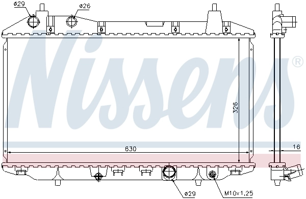 Радиатор 68147 Nissens