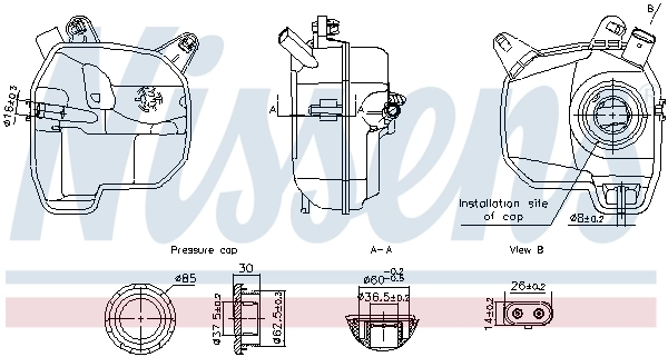Tanque de expansão do sistema de esfriamento Volkswagen T-CROSS C11, D31